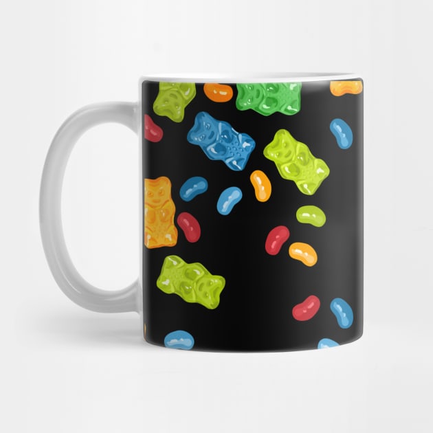 Colorful Gummy Bears Pattern by XOOXOO